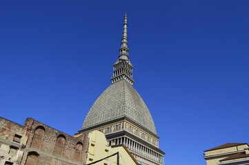 Tower of the Mole Antonelliana synagoge in Turin