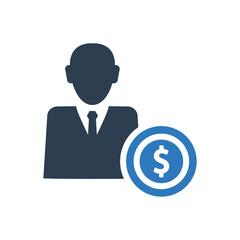 business investor icon sign symbol