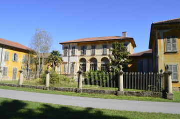 Fototapeta na wymiar An old villa in Lombardy, Italy