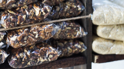dried fruits at the market