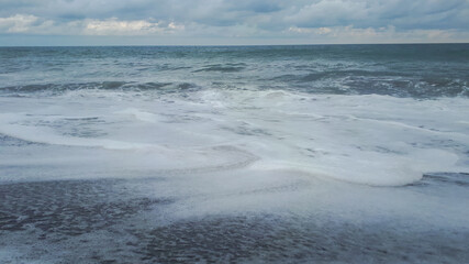 waves and sand