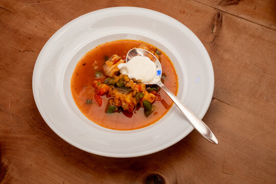 Halaszle, Hungarian Fishermans Soup with Carp