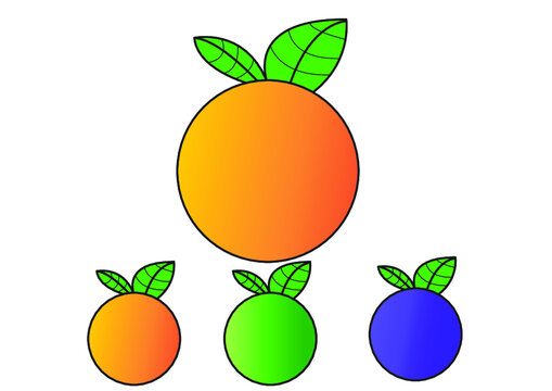 set of fruits