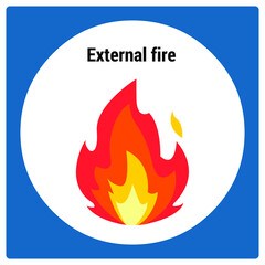 Vector illustration for External Fire EPS10