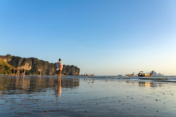 Sunset in Ao Nang Krabi province