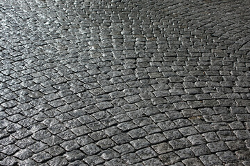 Rue pavée en écailles de poisson à Lille - France © Brad Pict