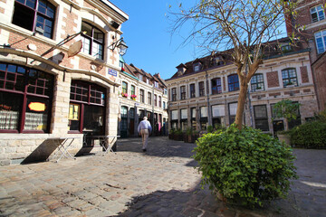 Naklejka premium Lille (France) - Place aux oignons 