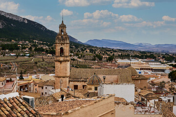 Obraz premium Church of Our Lady of the Assumption in Biar, Valencia, Spain