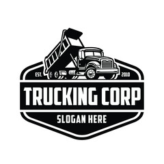 Trucking Logo. Bold Badge Trucking Logo concept