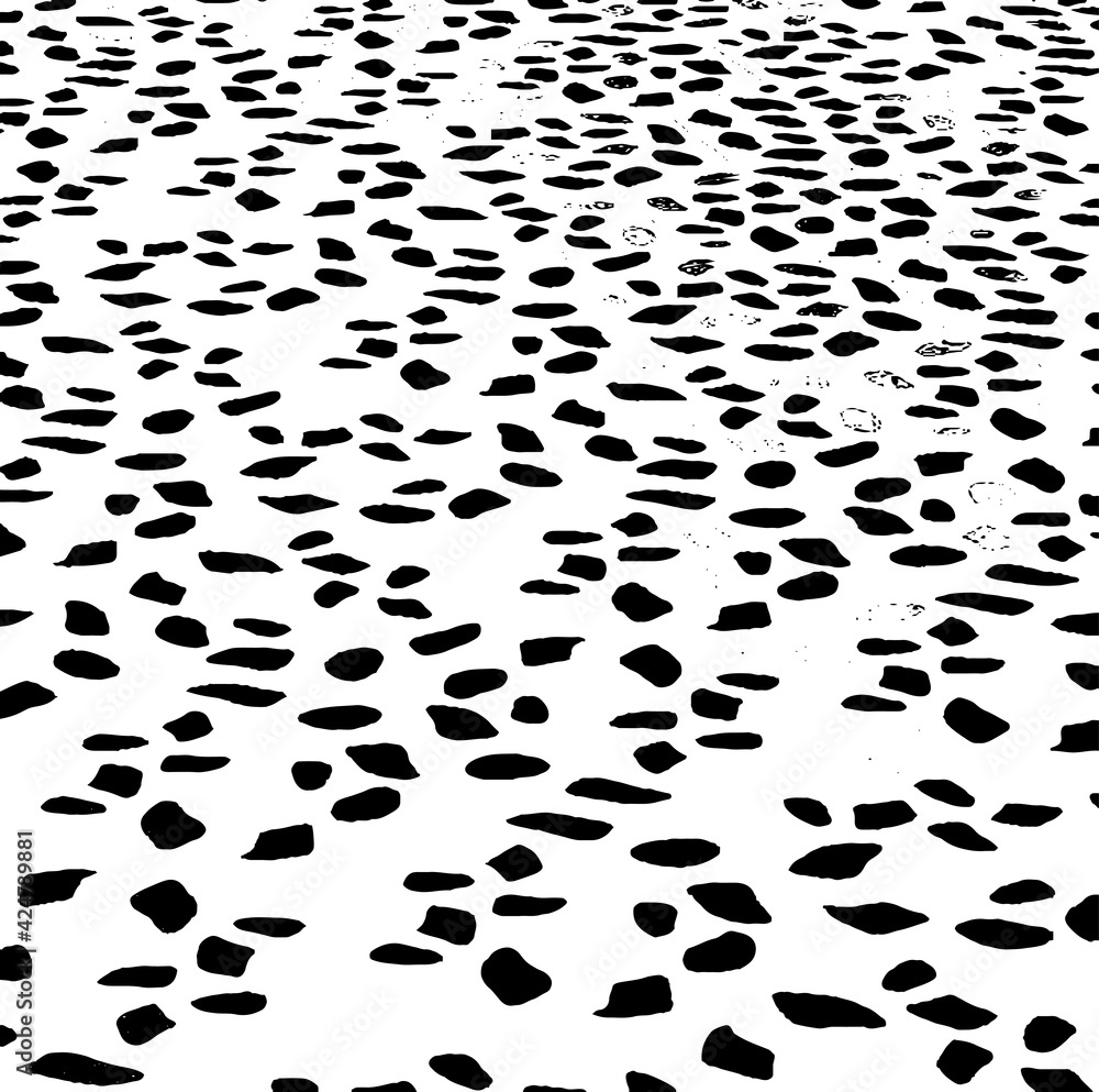 Poster small uneven spots and particles of debris. abstract vector texture. distressed uneven background. g