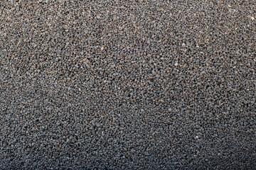 A wall of grey gravel