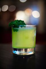cocktail with lime