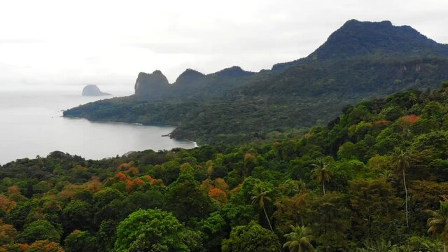 Sao Tome and Principe green mountains Africa 