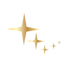 Obraz premium vector illustration of golden stars