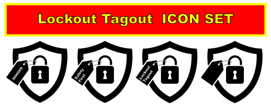 Lockout Tagout Icon SET