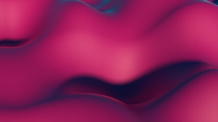 3d render of liquid Violet material.Abstract backgrond animation. Wave and ripples ultraviolet lines. 3d illustration