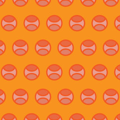 Seamless paper circles orange paper design concept abstract vector