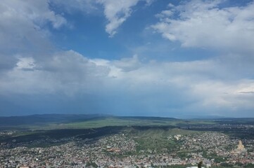 Fototapeta na wymiar Tbilisi sky view 