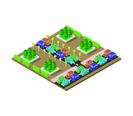 Isometric road