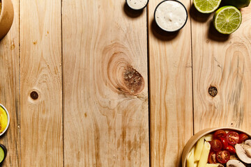 Wood Food Background