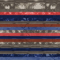 Seamless hip vogue random trendy stripe pattern print. High quality illustration. Detailed patterned strips of color. Luxury fashion or interior design print for surface design. Intricate posh style.