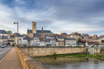 Fototapeta premium View of Nevers, France
