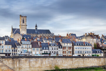 Fototapeta na wymiar View of Nevers, France