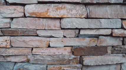 Closed up picture of brick wall texture