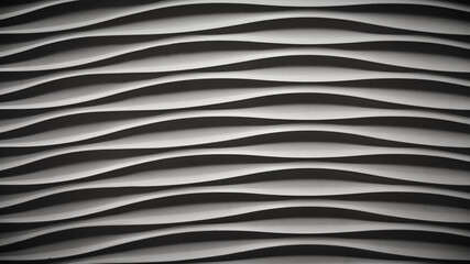 Detailed curvy and wavy wall texture in black and white