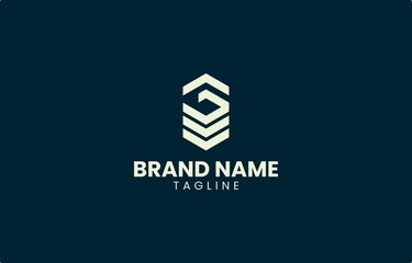 Tower Letter G Building Logo Design Vector Template