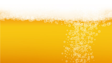 Beer background. Craft lager splash. Oktoberfest foam.