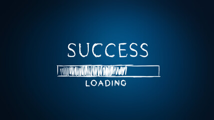 Loading to business growth success concept