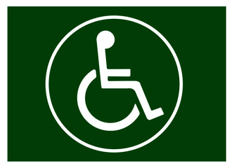 Wheel Chair Hospital Symbol, Vector Illustration, Isolate On White Background Icon. EPS10