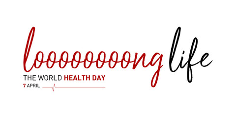 7 april world health day concept design vector illustration