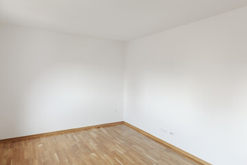 empty room with two white walls