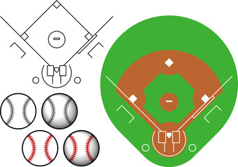 野球のイラスト素材集
