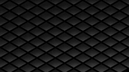 Abstract 3d cubes pattern background. Black 3d render. 