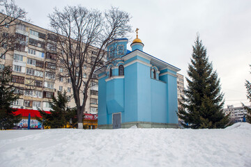 Chapel on the temple grounds. Cathedral of the Nativity of the Virgin. Ufa. Republic of Bashkortostan. Russia