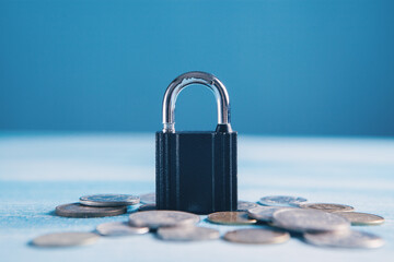 lock from a coin a ban on money and accounts