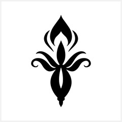 Vintage ornament. Stencil element. Vector stock illustration. EPS 10