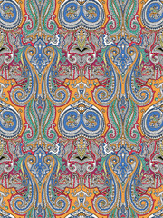 paisley pattern for decoration and vintage clothing collection