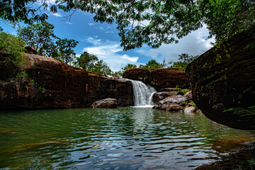 Cachoeira do Pium no Munic&iacute;pio de Ferreira Gomes no estado do Amap&aacute; - Amaz&ocirc;nia - Brasil. 