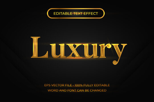 Editable text effect gold style, luxury text, free font used.