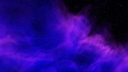 abstract colorful background, nebula gas cloud in deep outer space, science fiction illustrarion 3d render