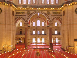 Obraz premium Inside of Suleymaniye Mosque