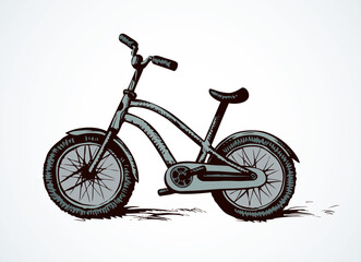 Bicycle. Vector drawing