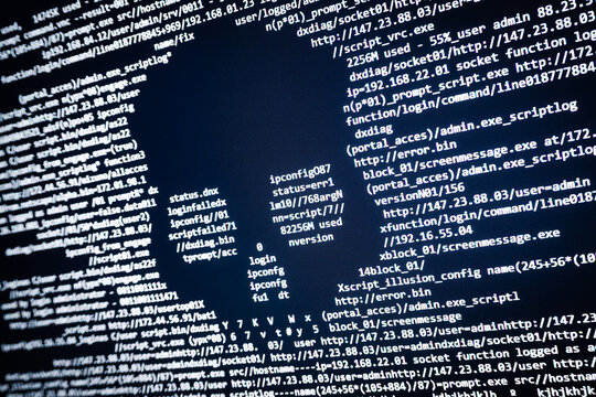 Ataque hacker de virus en internet.