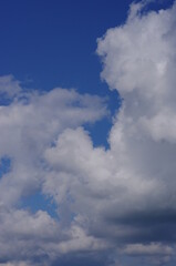 clouds green landscape
