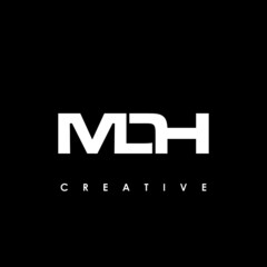 MDH Letter Initial Logo Design Template Vector Illustration