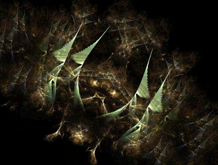 Imaginatory fractal background generated Image